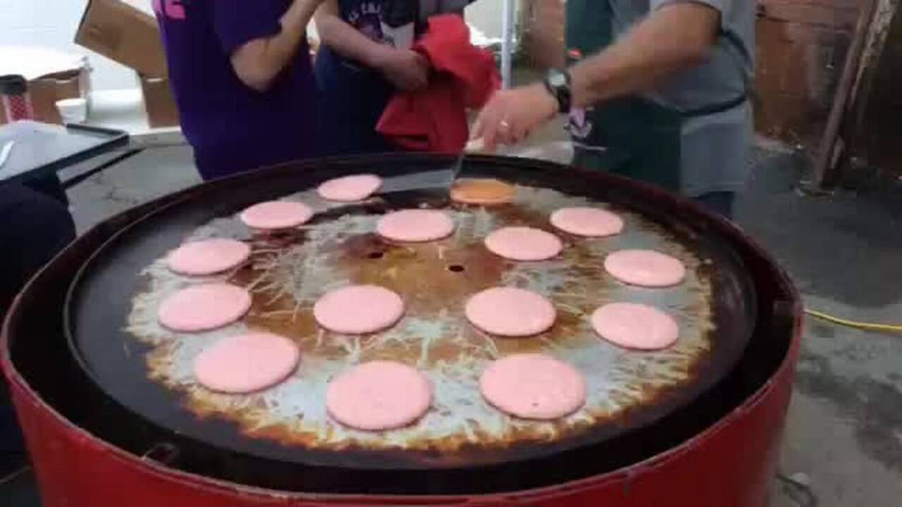 2017 Cherry Blossom pink pancake breakfast will save families some green
