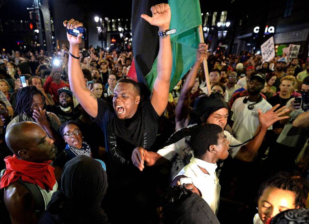 Third night of protests in Charlotte