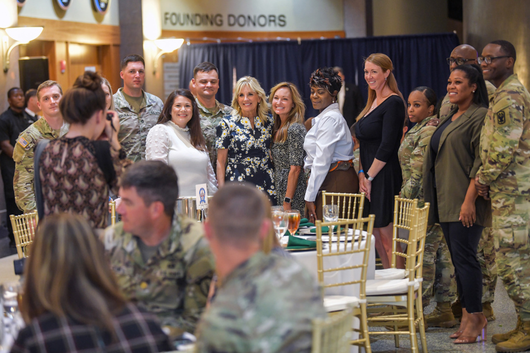 Photo Gallery: First Lady arrives at Ft. Benning, meets military families at National Infantry Museum