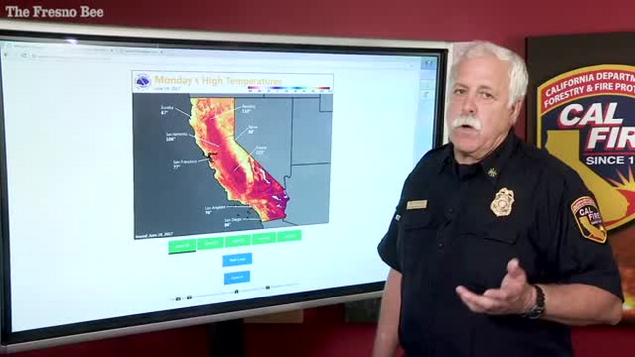 High temperatures, low humidity favors fire 