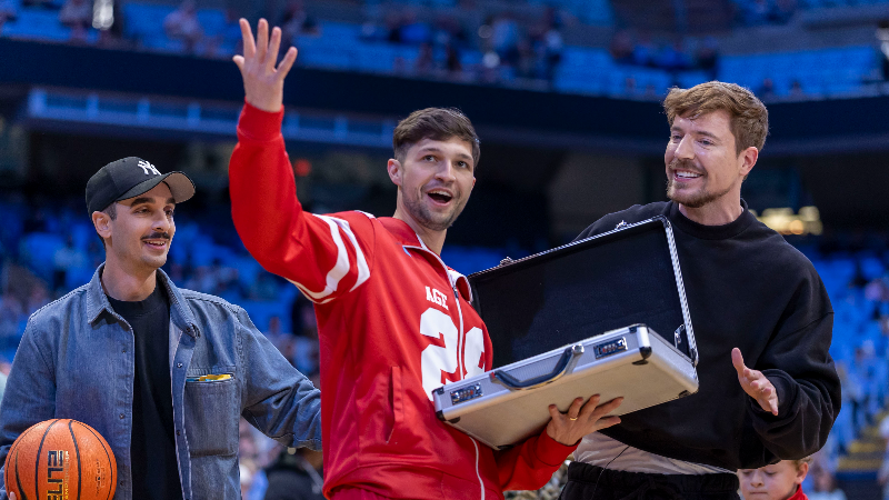 Jimmy Donaldson, the YouTube Influencer MrBeast, gives away $250,000 in Chapel Hill