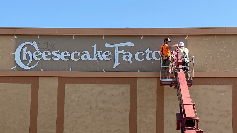 Signs for new Cheesecake Factory are going up