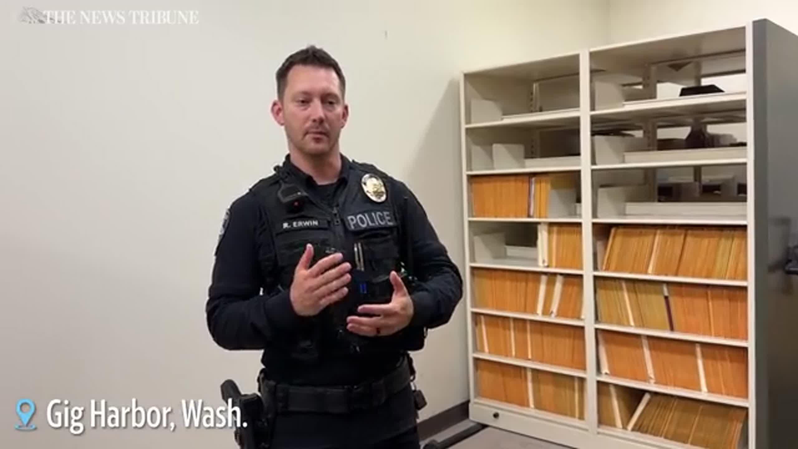 Watch as a Gig Harbor Police officer shows how proactive patrols at retail stores work