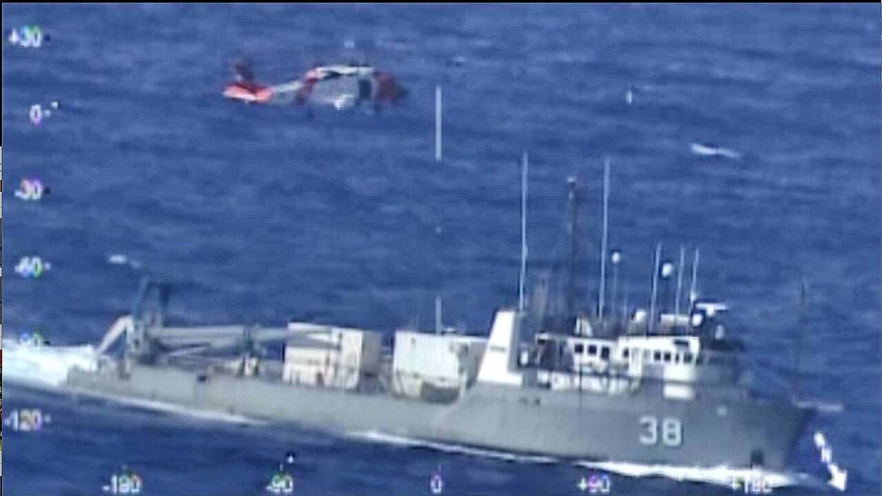Coast Guard helicopter crew rescues man from Navy ship 160 miles off NC ...