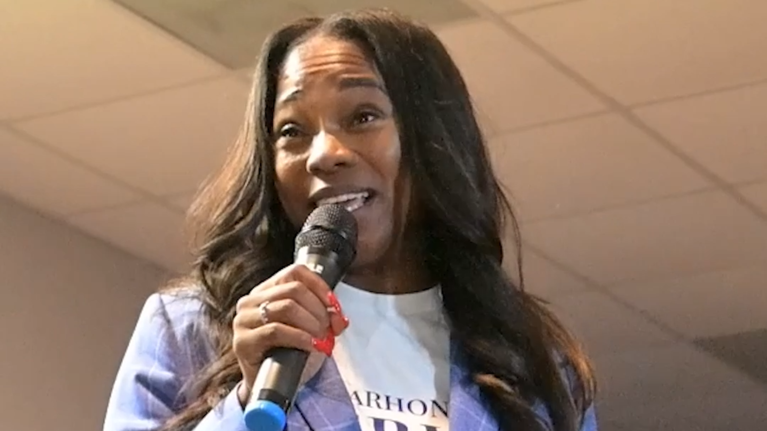 City of Warner Robins incumbent mayor LaRhonda Patrick celebrates reelection victory