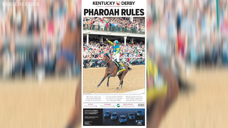 Kentucky Derby front pages for the ages