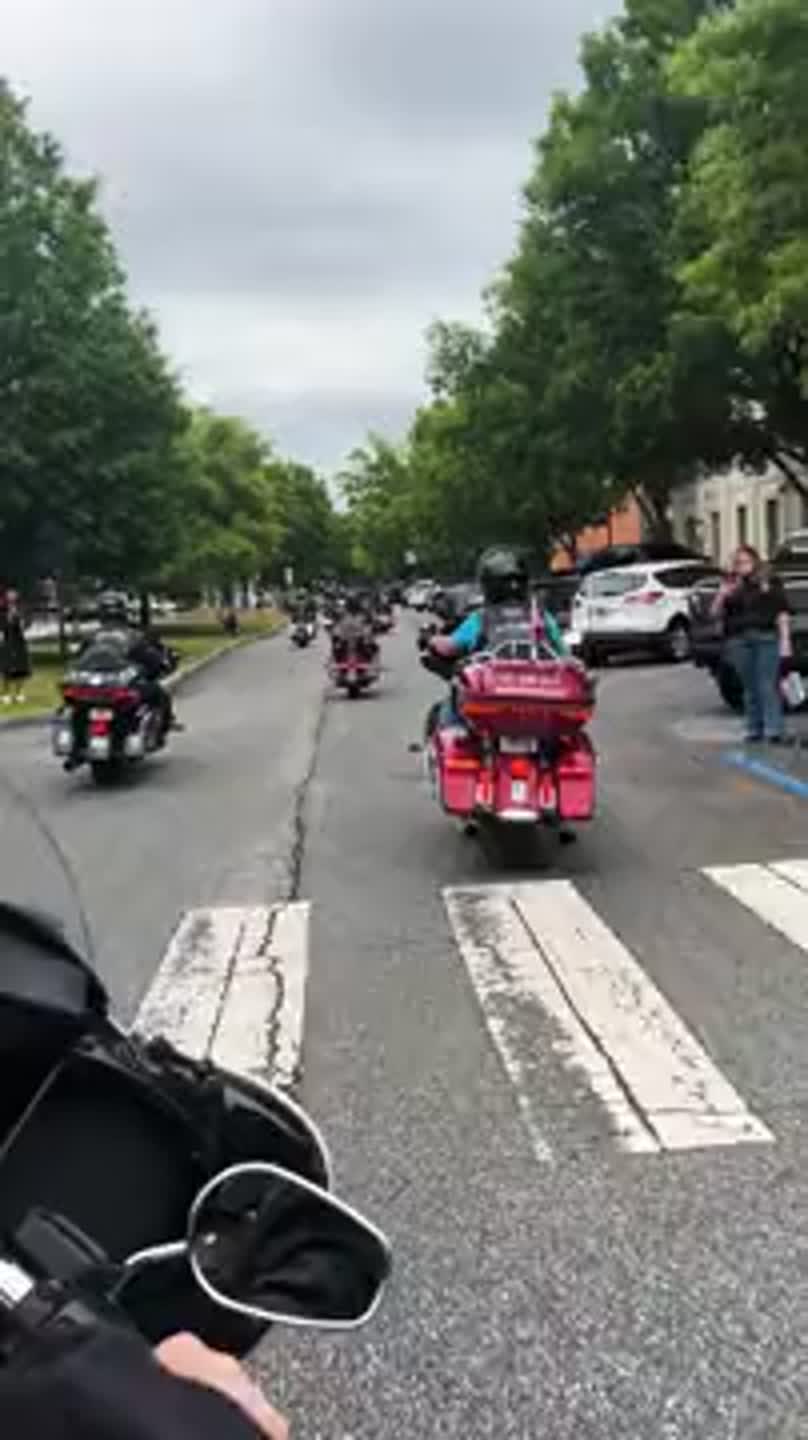 Raw video: Ride along with Miracle Riders as they depart Columbus on 2026 ride