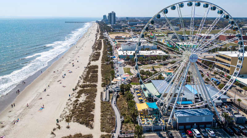 Spring has arrived on the Myrtle Beach Boardwalk and strand