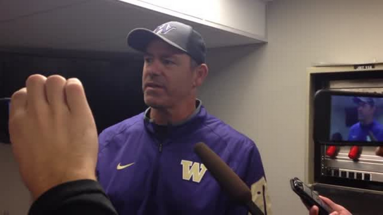 VIDEO: Huskies DC Pete Kwiatkowski talks Oregon, USC, targeting penalties