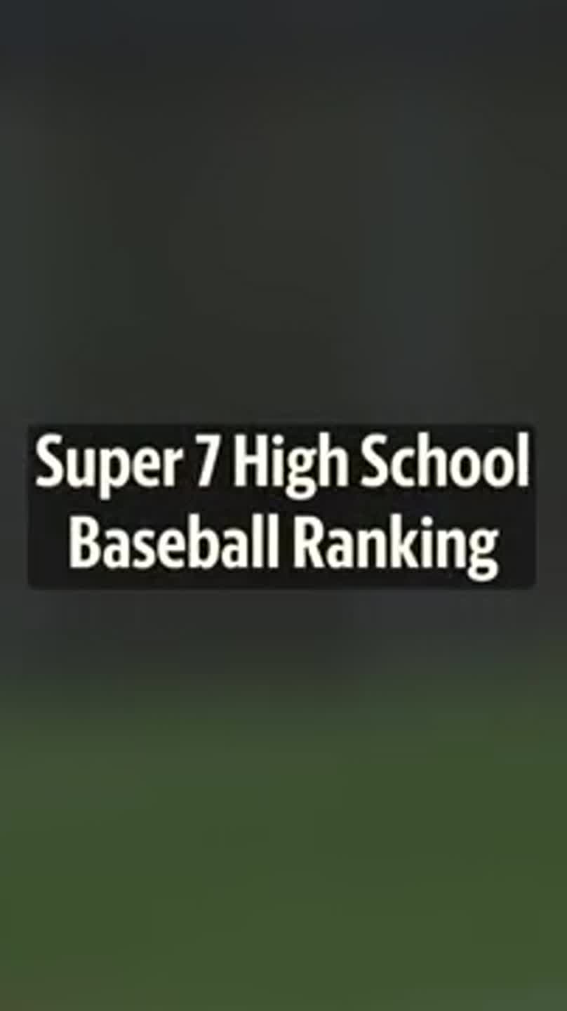 Mahoning Matters Super 7 high school baseball ranking
