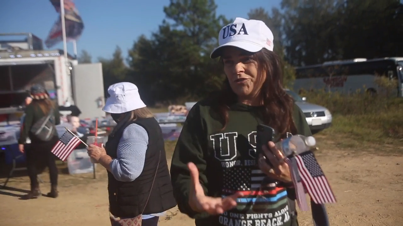 Trump supporters leave for rally in Macon, Georgia