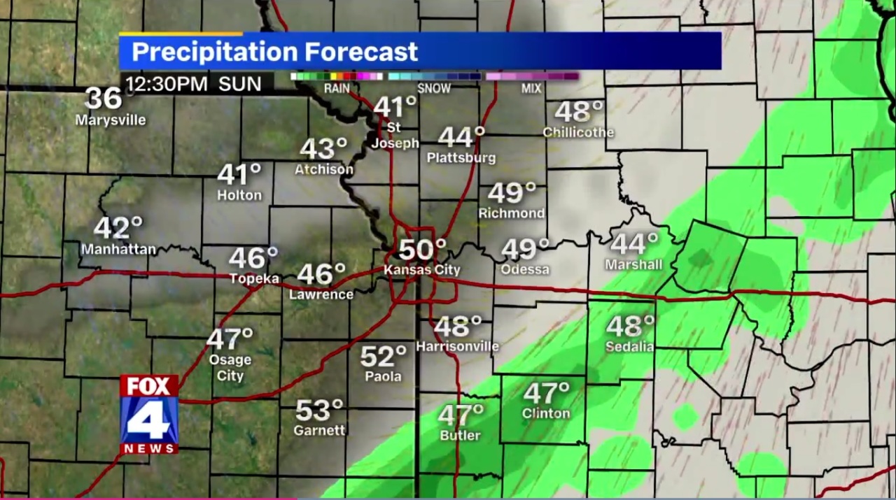 Rain expected Sunday in KC, then temperatures will drop | Kansas City Star