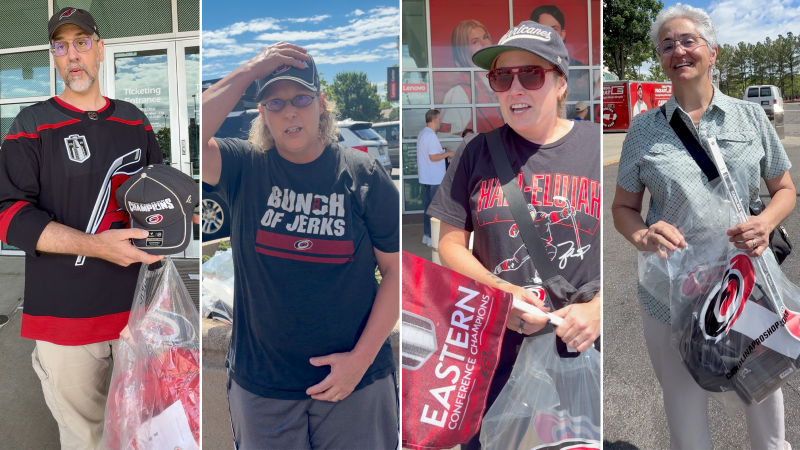 Hurricanes fans flock to Lenovo Center for Stanley Cup gear