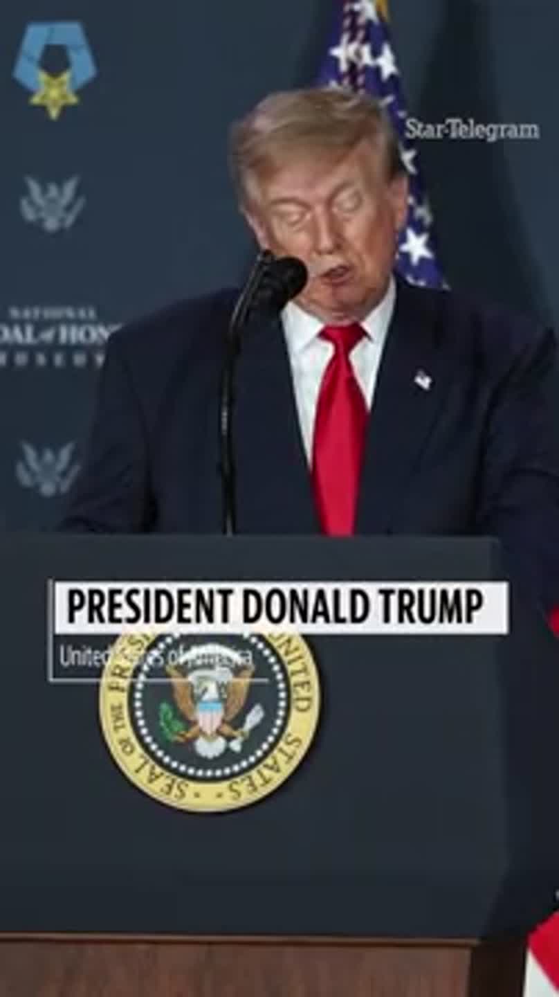 Trump gives Jerry Jones a shoutout at National Medal of Honor Museum