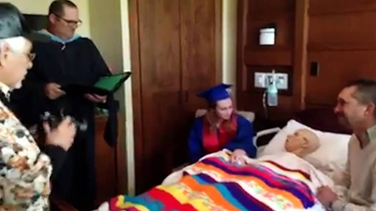 Olathe North student holds graduation ceremony at dying mother's bedside