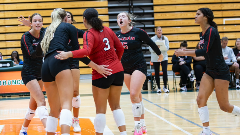 Slideshow: Paul Laurence Dunbar volleyball rallies to take down Douglass
