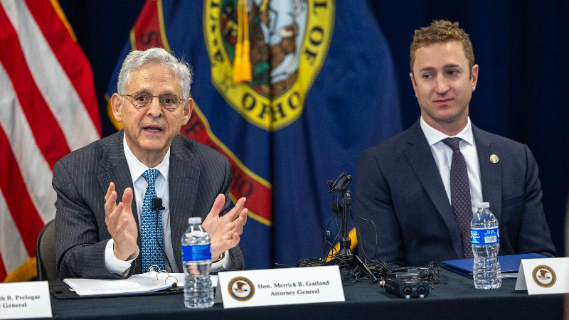 Attorney General Garland meets with law enforcement leaders in Idaho