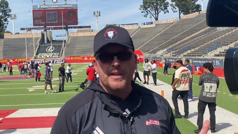 Hear from Fresno State football coach Matt Entz after spring practices