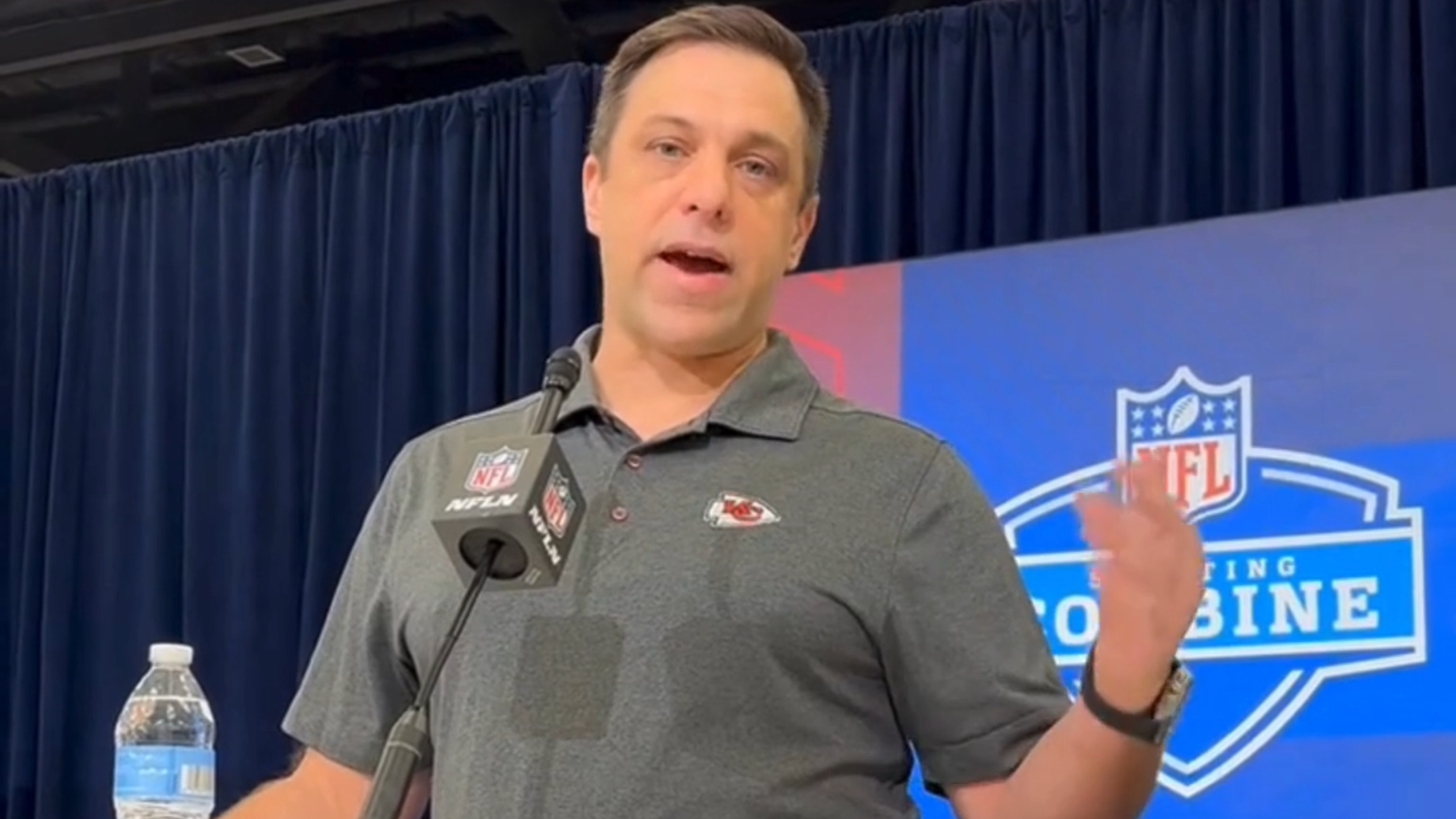 Chiefs GM Brett Veach talks about Travis Kelce's and Trent McDuffie's futures