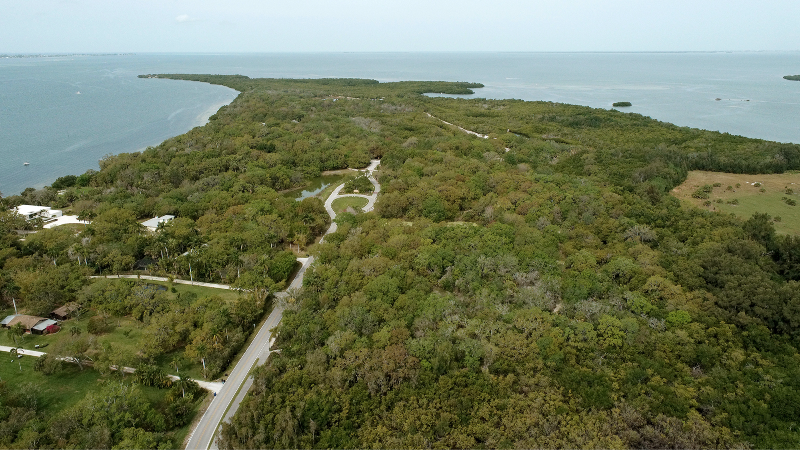 How much land is protected in Manatee County?