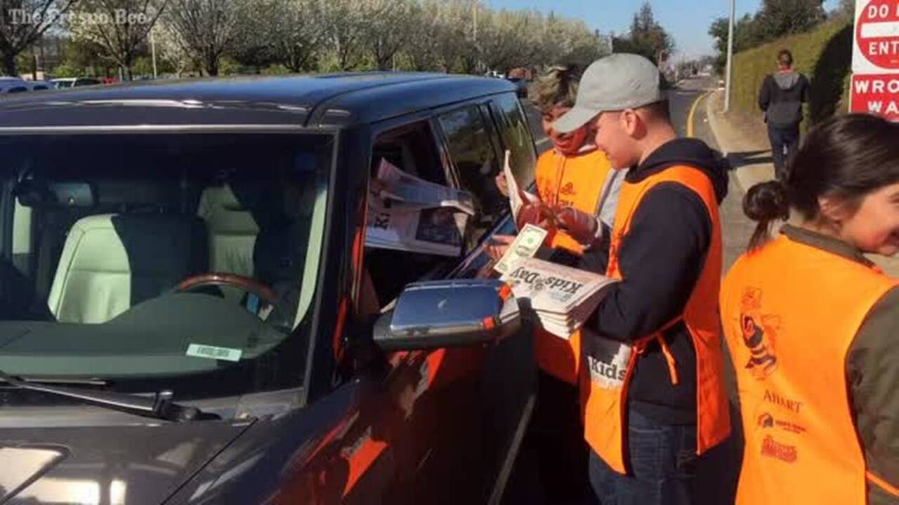 Kids Day in Visalia: Volunteers fan out to sell papers