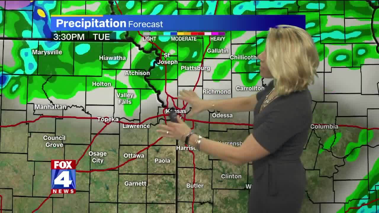 Strong winds with gusts in excess of 40 and 50 mph blow into Kansas ...