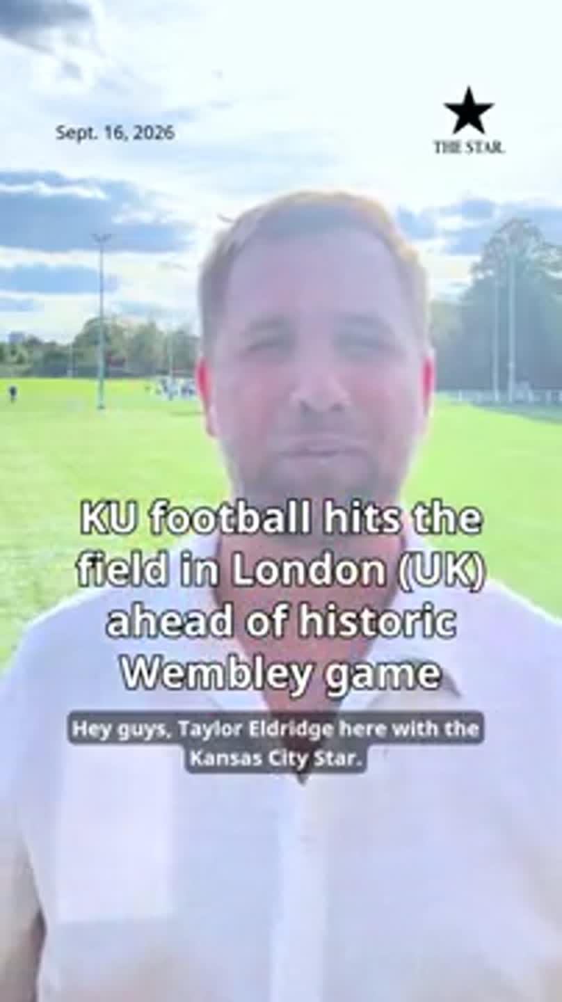 KU football hits the field in London (UK) ahead of historic Wembley game