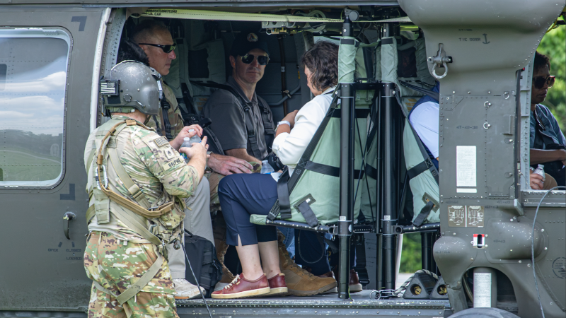 Gov. Andy Beshear tours flood damage in Madison County