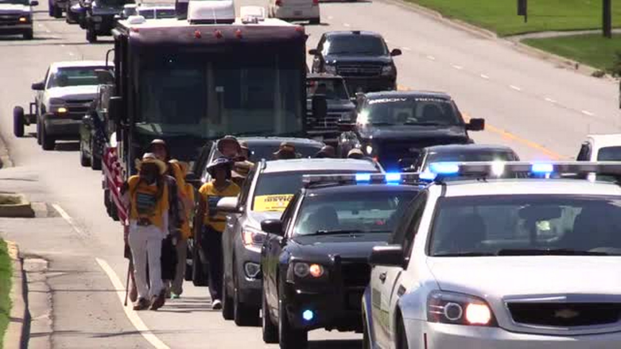 NAACP marchers rally in Columbia on way to Washington D.C.