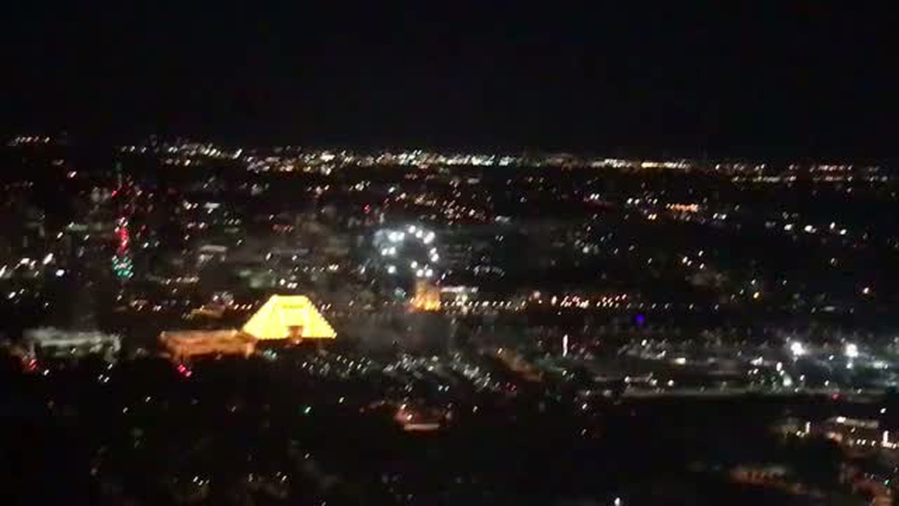 This is what Sacramento fireworks show looked like from high above