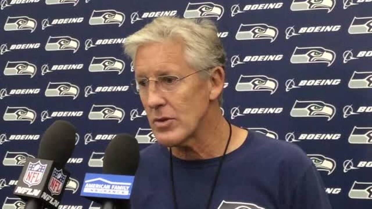 Pete Carroll getting ready for the Jets