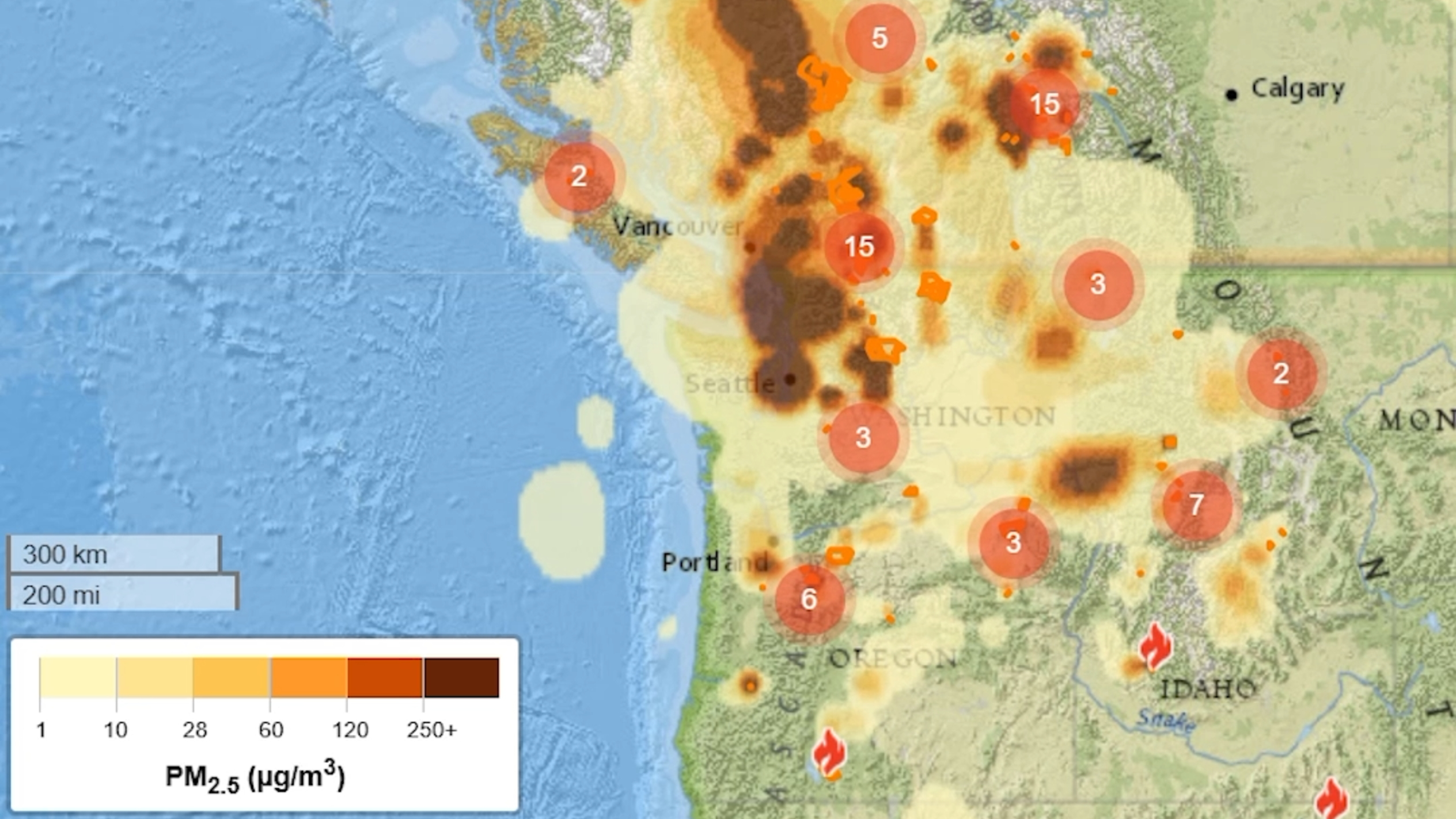 Unhealthy air forecast