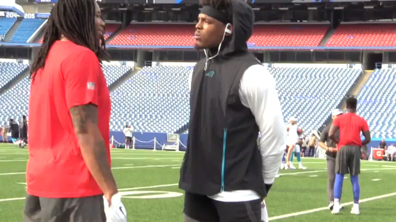 Cam Newton confronts Kelvin Benjamin before Bills-Panthers game. Twitter goes nuts.