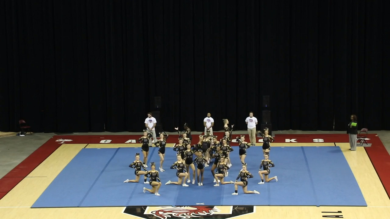 Blythewood competes in the 5-A State Cheerleading championships.