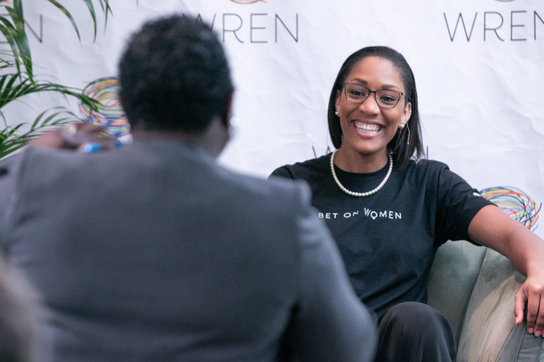 A’ja Wilson, the public speaker, shares the story about the LeBron tweet