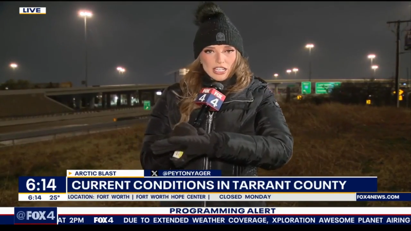 Texas winter storm: Road conditions in Tarrant County as of 6:15 a.m.