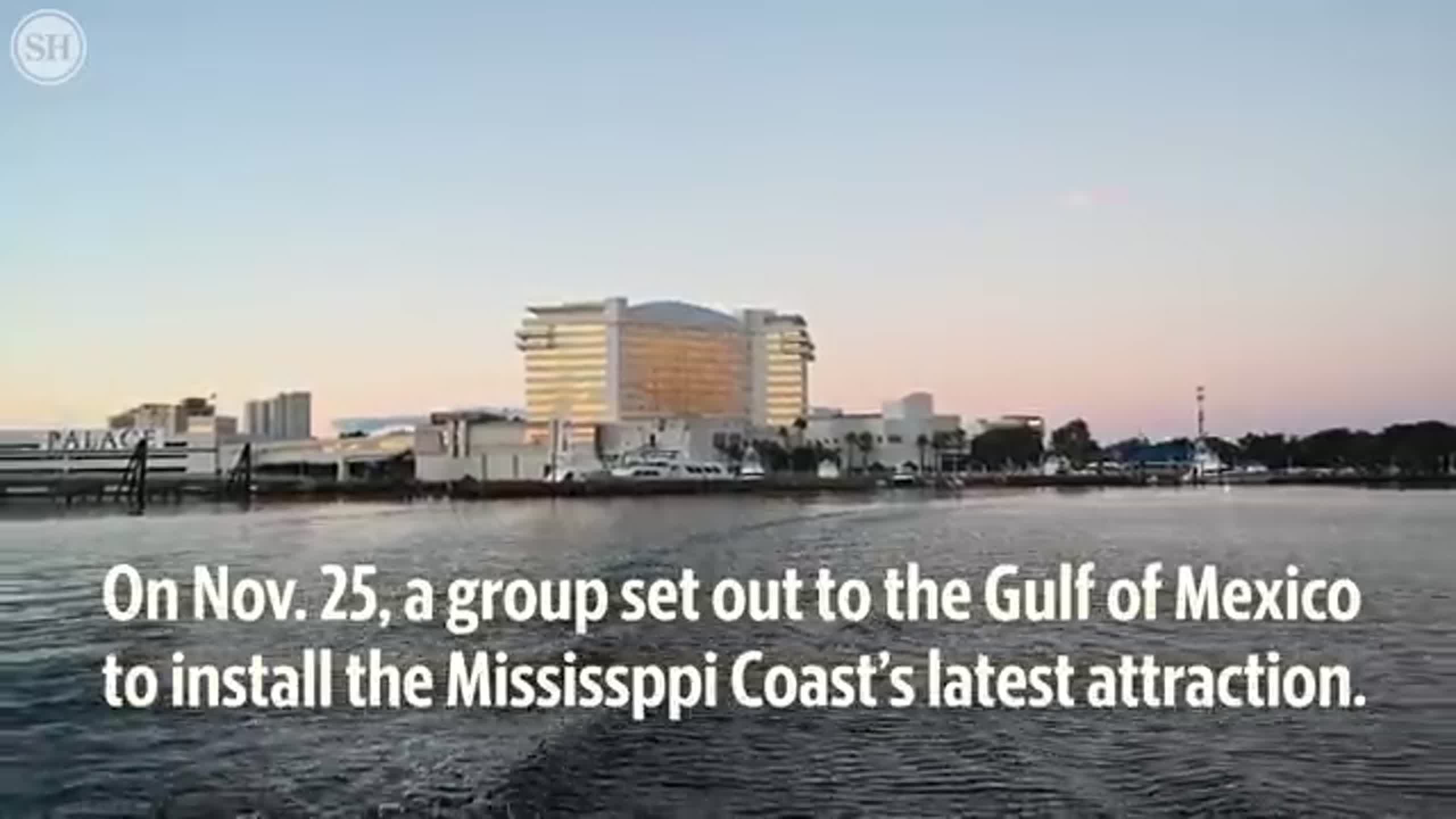 Giant steel cockroach sinks to the bottom of the Gulf of Mexico