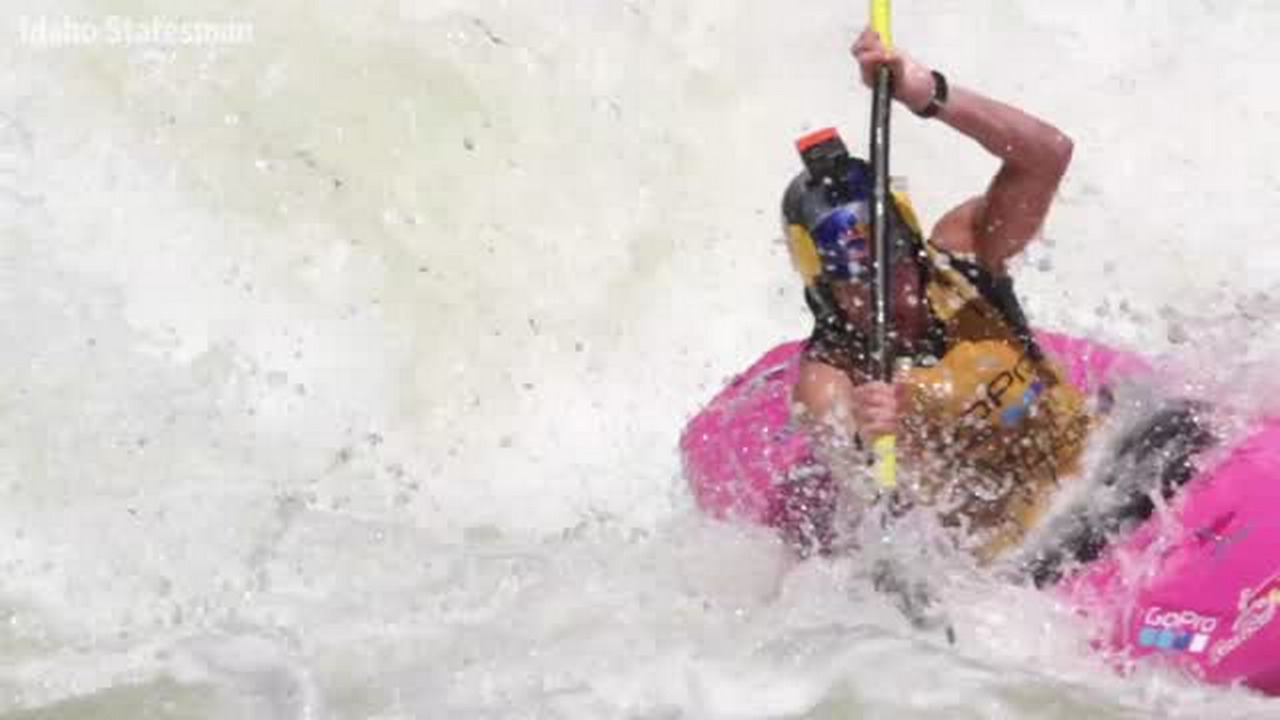 Defending champ wins North Fork kayaking title; watch some of the whitewater action