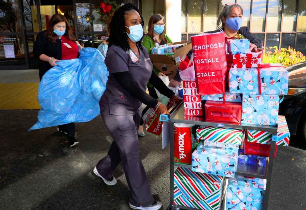 Piedmont Physicians Pediatrics staff surprises families with gifts