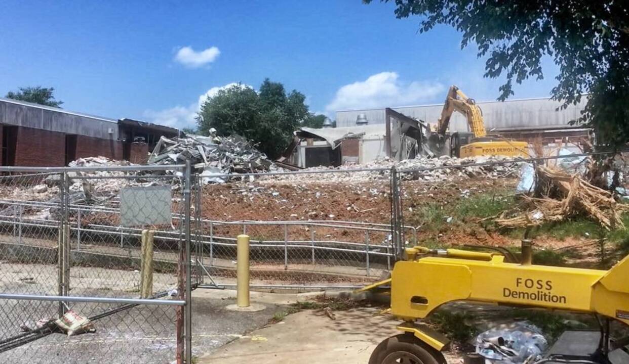 Garner High School demolition continues