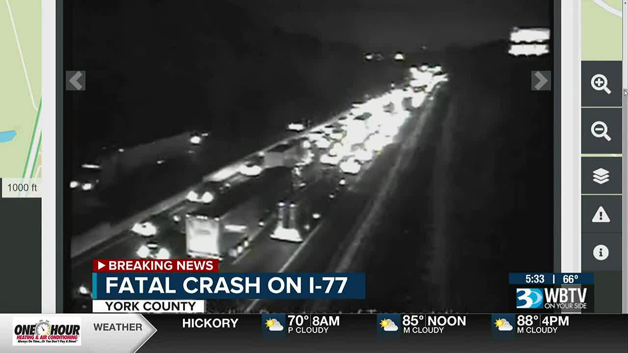 Fatal crash on I-77 northbound backs up traffic for hours