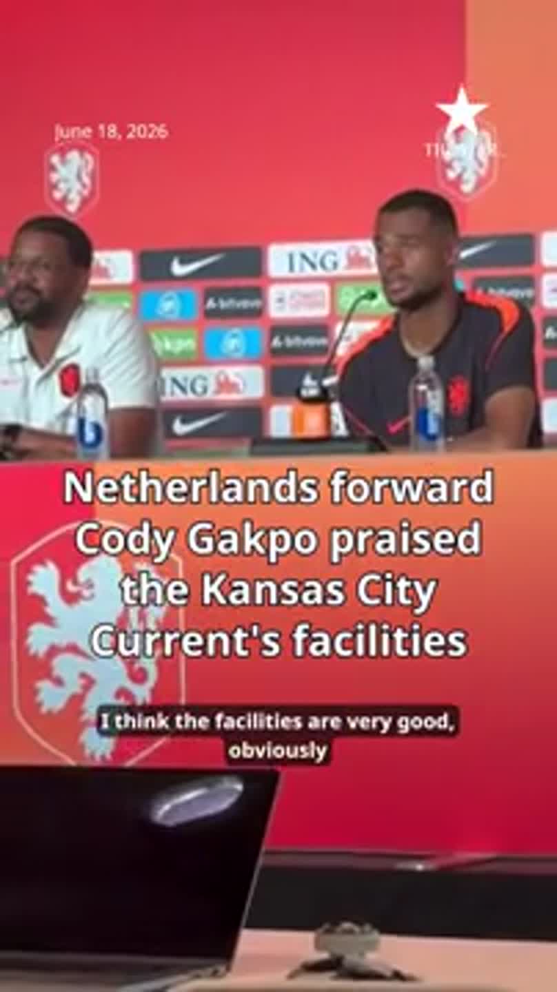 Netherlands forward Cody Gakpo praised the Kansas City Current's facilities