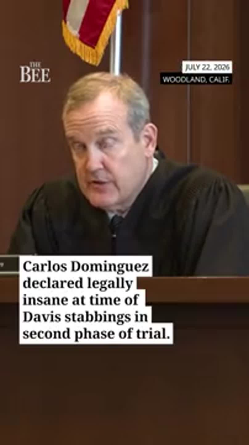 Hear judge declare 2023 Davis stabbing suspect legally insane
