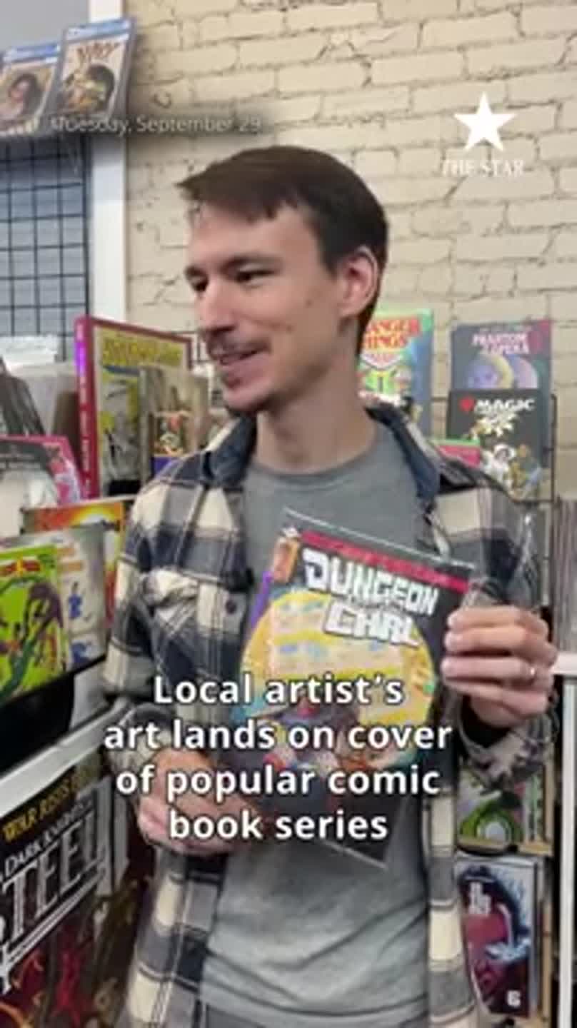 Local artist's work lands on cover of popular comic book series