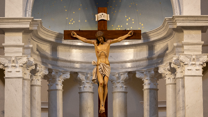 Inside the quiet grandeur of Holy Name of Jesus Cathedral