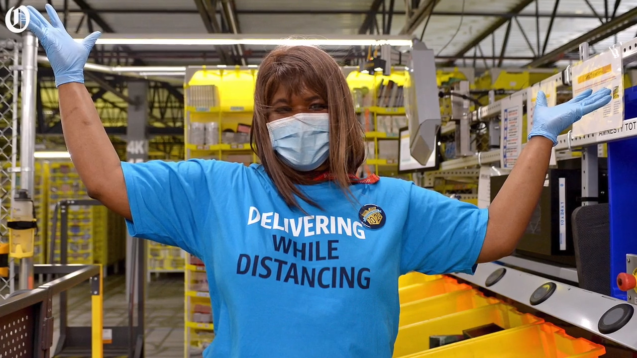 Amazon showcases COVID-19 safety measures at Charlotte center