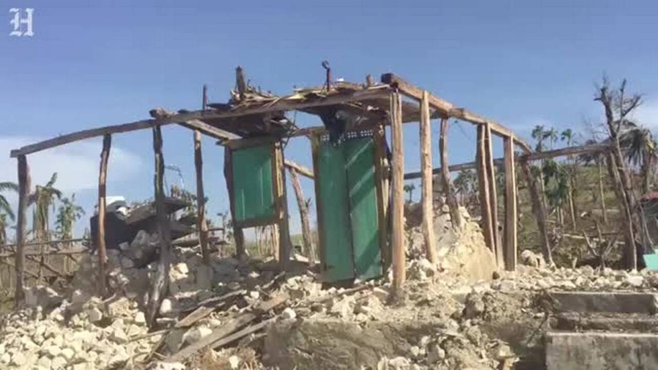 Massive destruction spotted on Haiti's southern coast