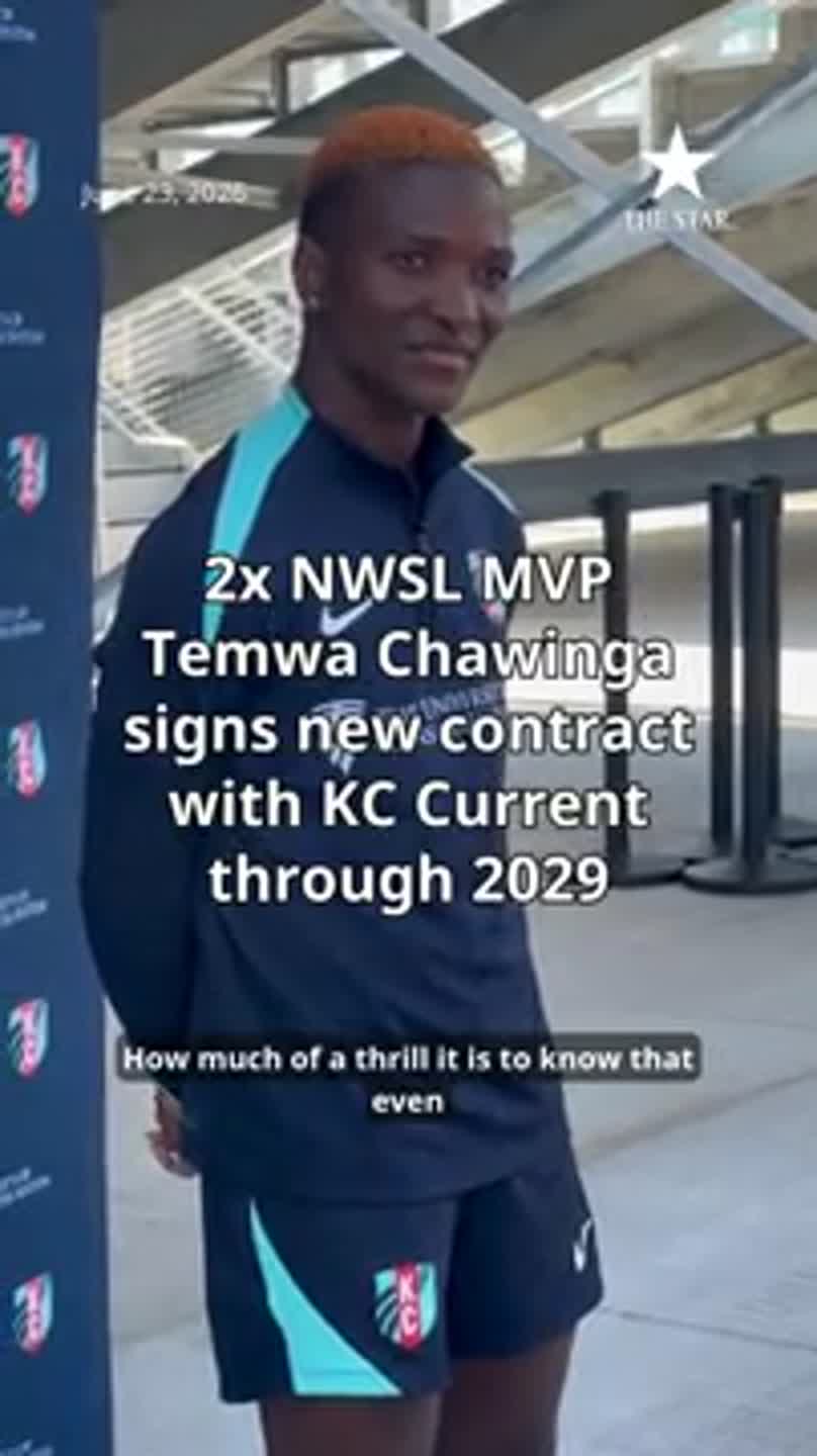 2x NWSL MVP Temwa Chawinga signs new contract with KC Current through 2029