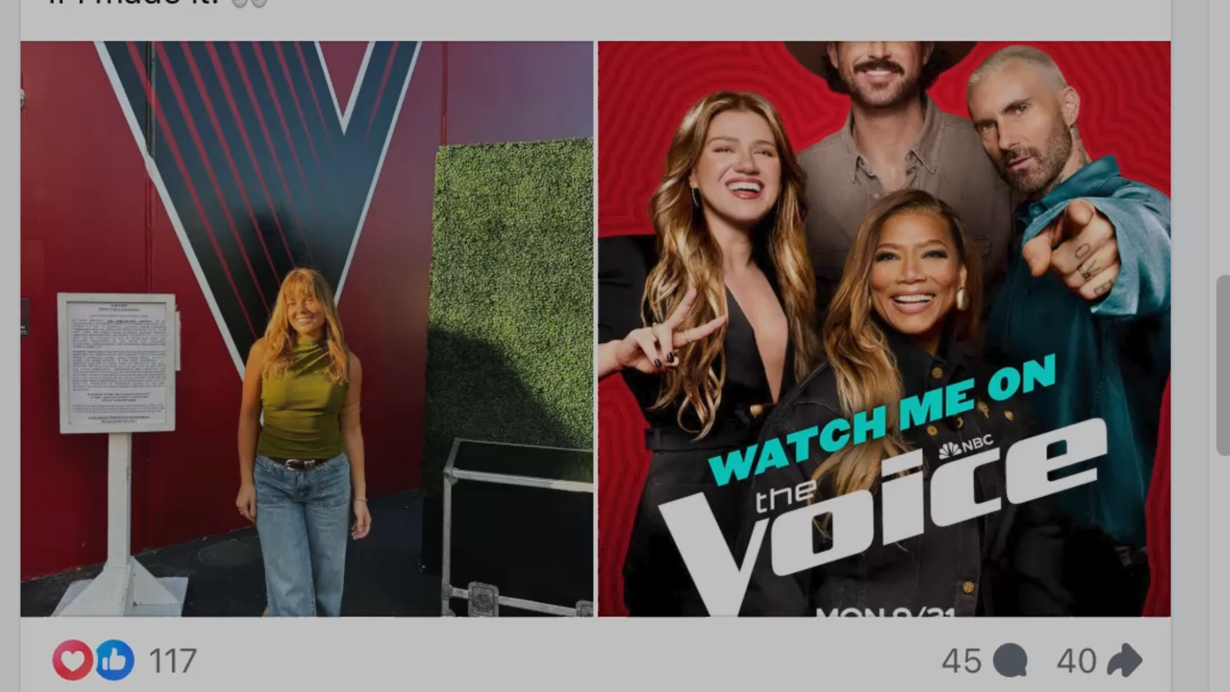 Queen Latifah on NBC's The Voice turns her chair for Hilton Head native in seconds