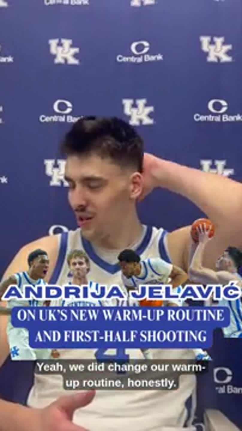 Andrija Jelavic on UK's improved first-half shooting, new warm-up routine